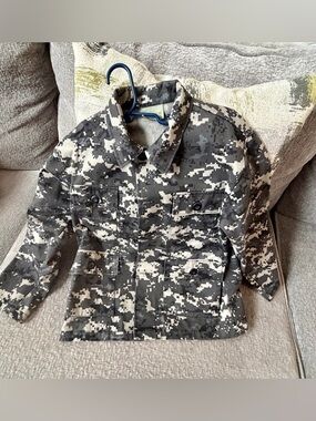 Rothco Kids Digital Camo Jacket/Shacket - Black, Gray, White